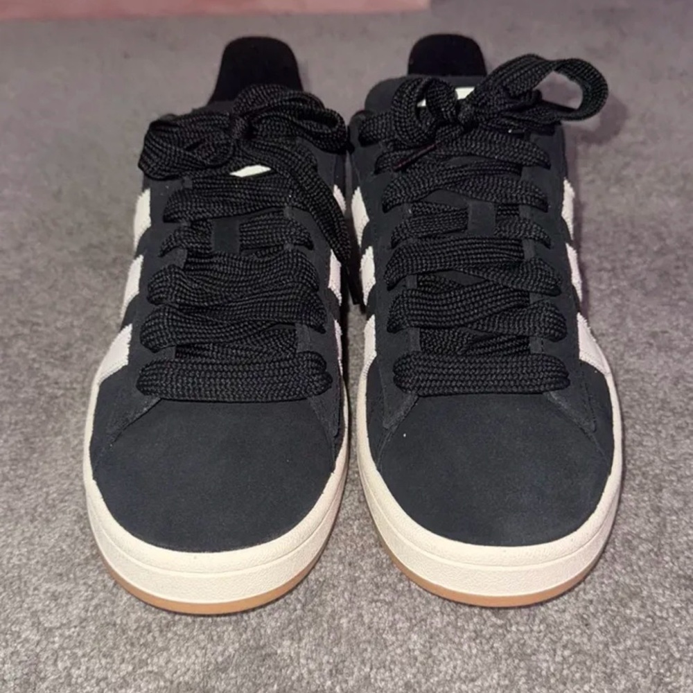 Adidas Campus Black with Cream Stripes - Picture 5 of 5
